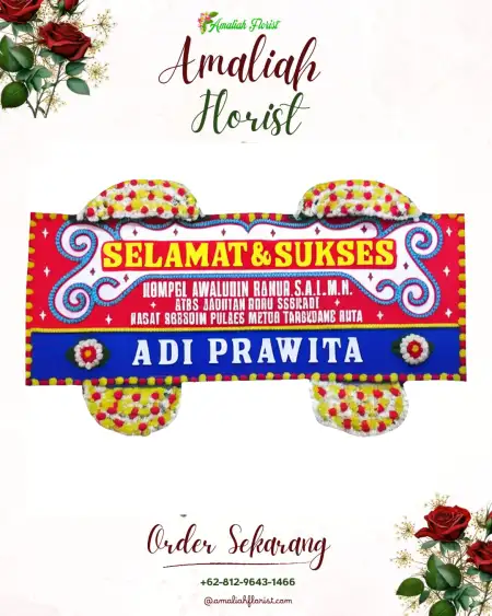 Papan Bunga Ucapan Selamat Kawak